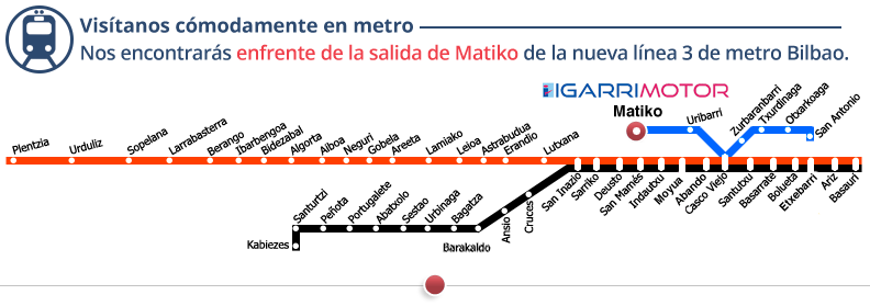 Igarri Motor Mapa Metro Bilbao